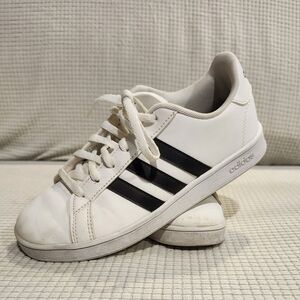 adidas Kids White and Black Sneakers